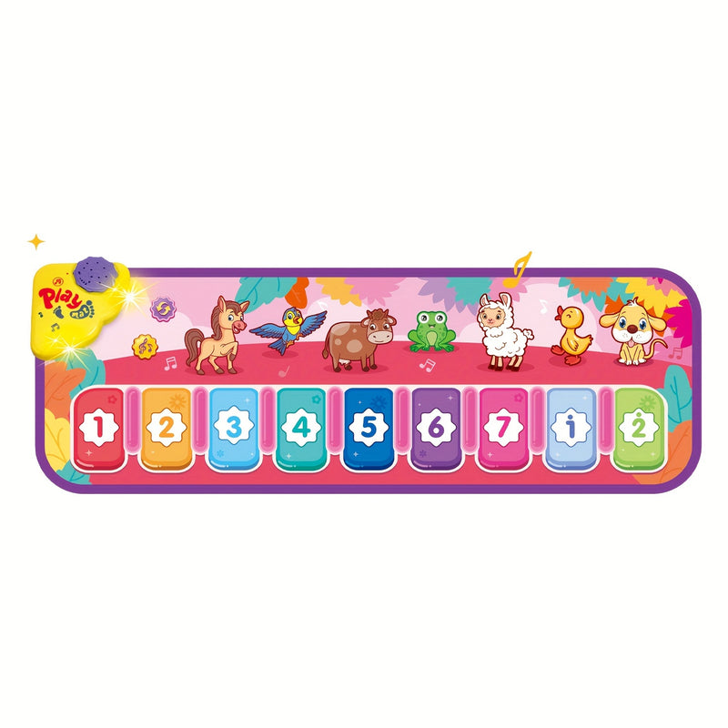 Piano Mat with 25 Musical Sounds, Musical Mat, Early Education Development Birthday Gift Christmas Music Toy for Girls Boys, Piano Keyboard Touch Blanket for Girls Boys Christmas Gift