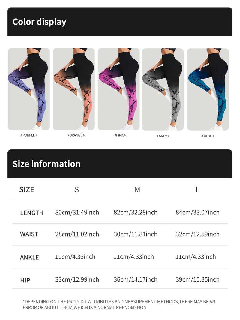 Seamless high waisted sports leggings for women.