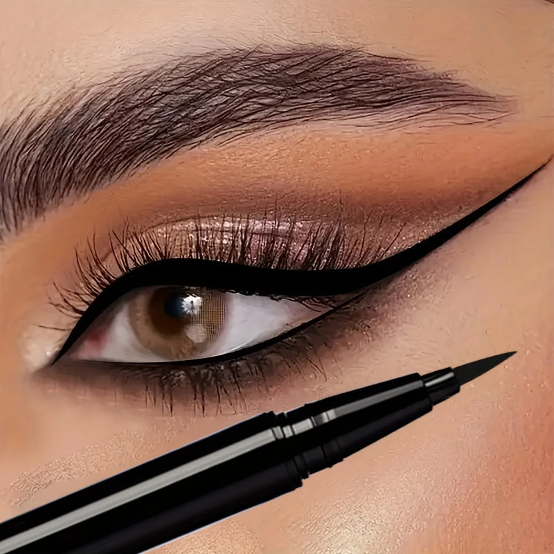 4pcs Eyeliner De Ponta Fina, Suave Como Seda, Fácil De Controlar, De Longa Duração, À Prova De Água E Suor.