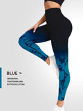 Seamless high waisted sports leggings for women.