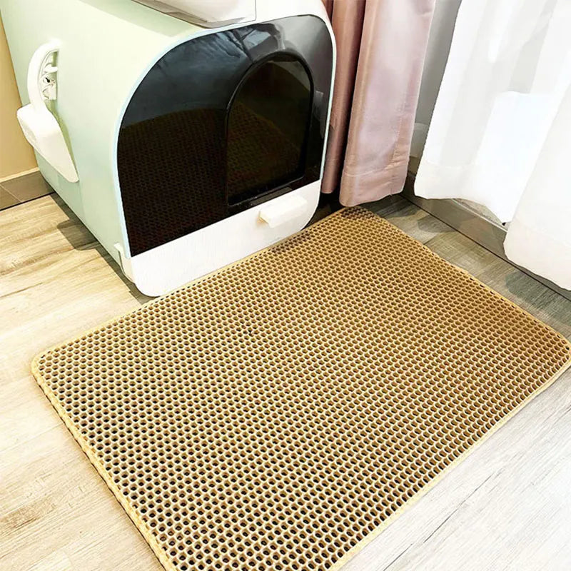 Cat Litter Mat Waterproof Double Layer Pet Litter Box Clean Pad Cat Products Accessories