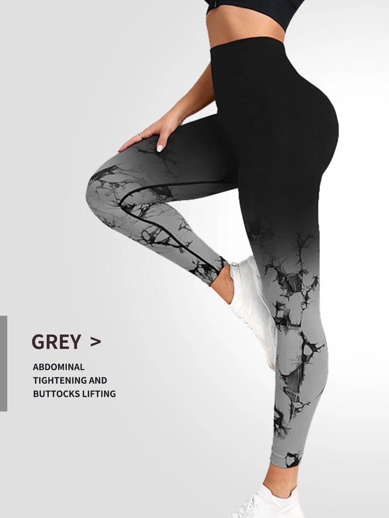 Seamless high waisted sports leggings for women.